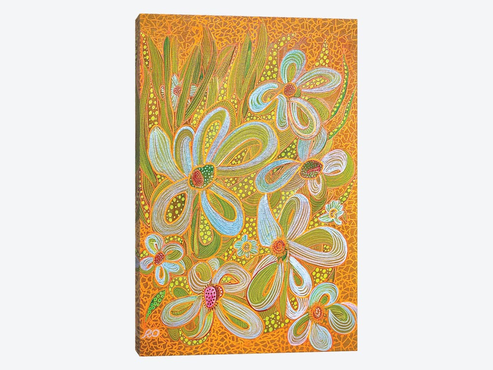 Sunny Flowers by RO ArtUS 1-piece Canvas Print