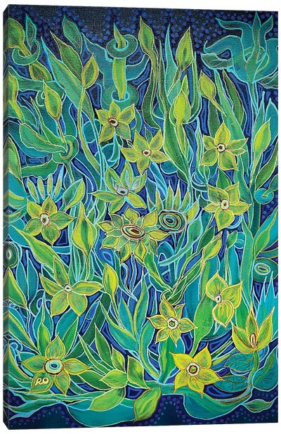 Yellow Daffodils Canvas Art Print - RO ArtUS
