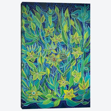 Yellow Daffodils Canvas Print #ROU124} by RO ArtUS Canvas Print