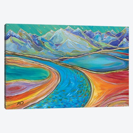 Bright Landscape Canvas Print #ROU13} by RO ArtUS Canvas Print