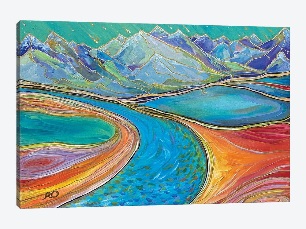 Bright Landscape by RO ArtUS 1-piece Art Print