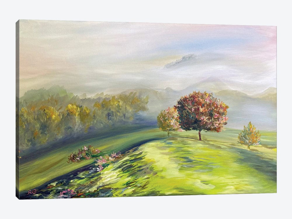 Landscape In The Fog by RO ArtUS 1-piece Canvas Artwork