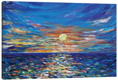 Laughing Sea Canvas Art Print - RO ArtUS
