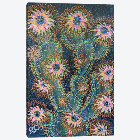 Prickly Cactus Canvas Print #ROU47} by RO ArtUS Art Print