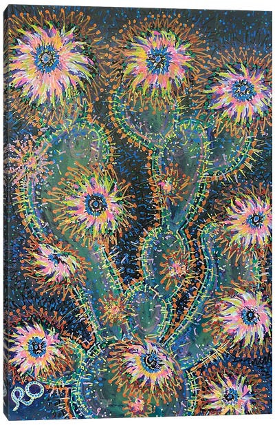 Prickly Cactus Canvas Art Print - RO ArtUS