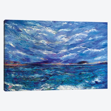 Sea Wind Canvas Print #ROU49} by RO ArtUS Canvas Artwork
