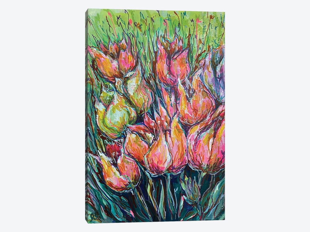 Small Tulips by RO ArtUS 1-piece Art Print