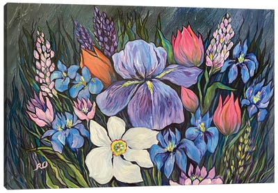 Spring Flowers Canvas Art Print - RO ArtUS
