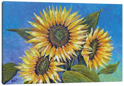 Sunflowers Canvas Art Print - Nature Lover