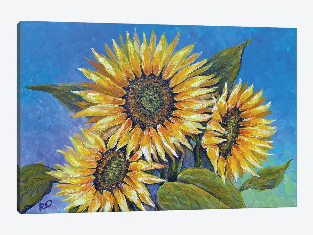 Sunflowers by RO ArtUS 1-piece Canvas Artwork