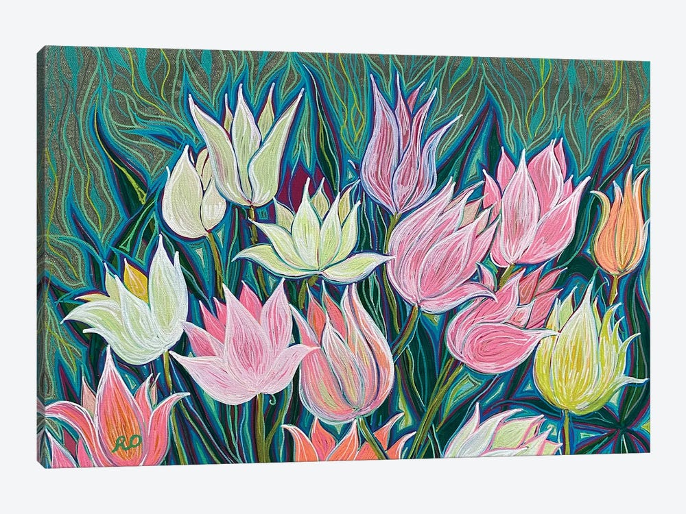 Tulips by RO ArtUS 1-piece Canvas Art