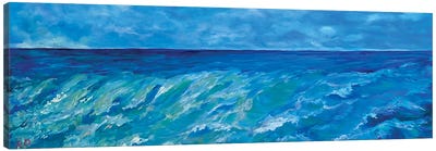 Turquoise Wave Canvas Art Print - RO ArtUS
