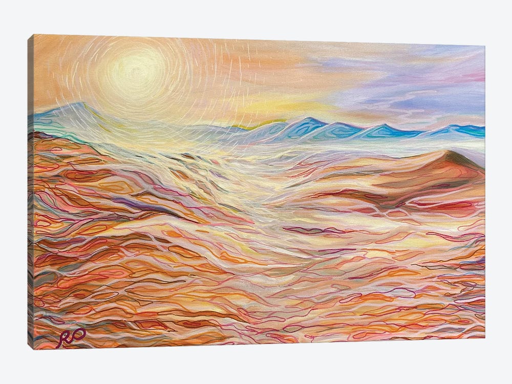 White Sun Of Desert by RO ArtUS 1-piece Canvas Print