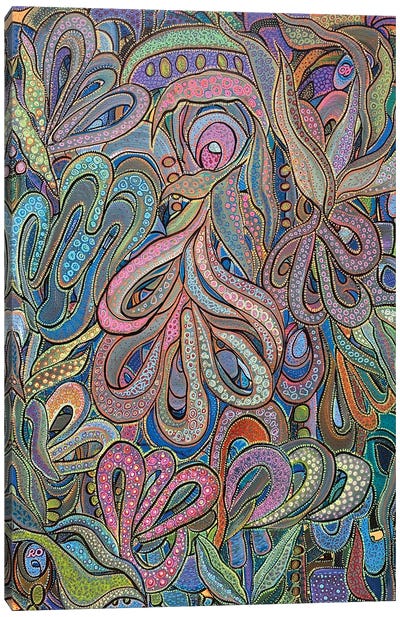 Octopus Party Canvas Art Print - RO ArtUS