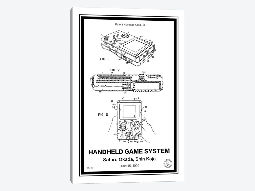 Gameboy by Retro Patents 1-piece Canvas Print
