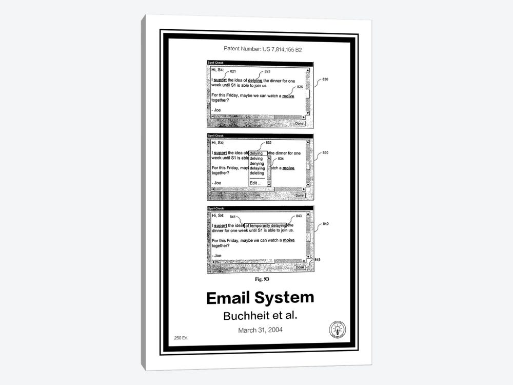 Gmail by Retro Patents 1-piece Canvas Art