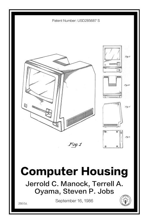 Mac by Retro Patents wall art