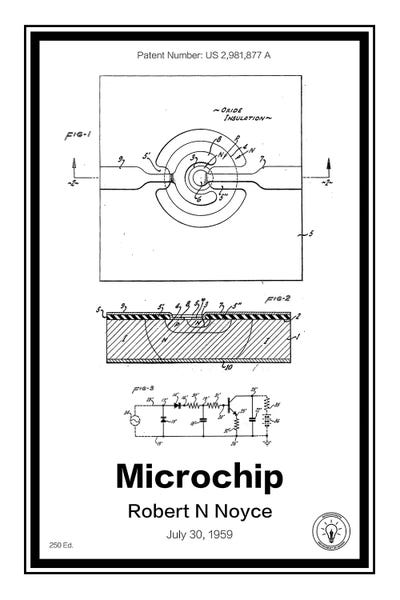 Microchip by Retro Patents canvas print