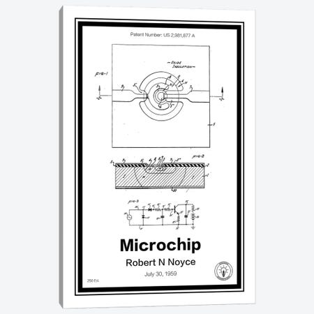 Microchip Canvas Print #RPA20} by Retro Patents Canvas Art Print