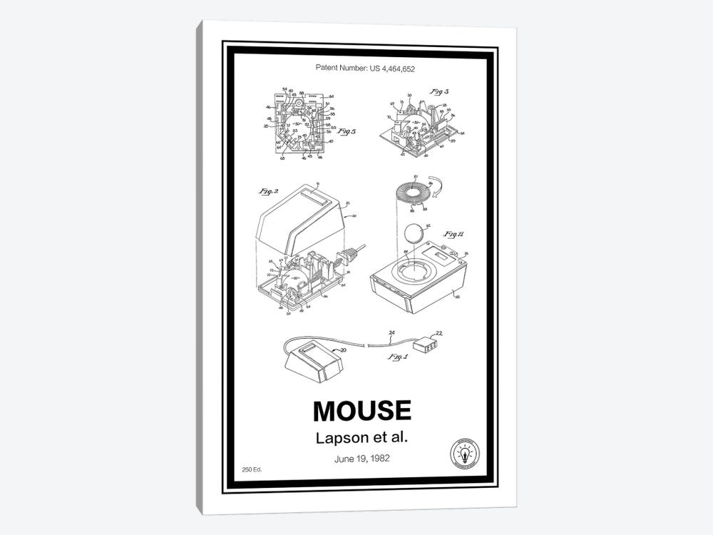 Mouse by Retro Patents 1-piece Canvas Art Print