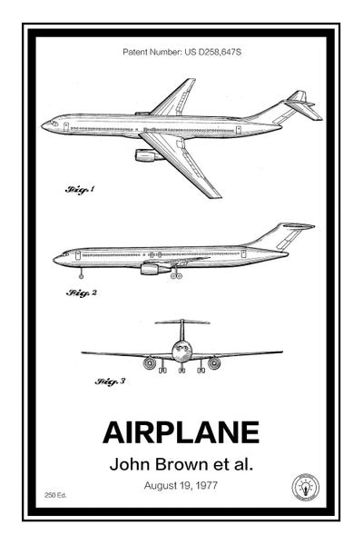 Aviation Blueprints: Airplane by Retro Patents