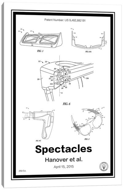 Snap Specatcles Canvas Art Print - Retro Patents