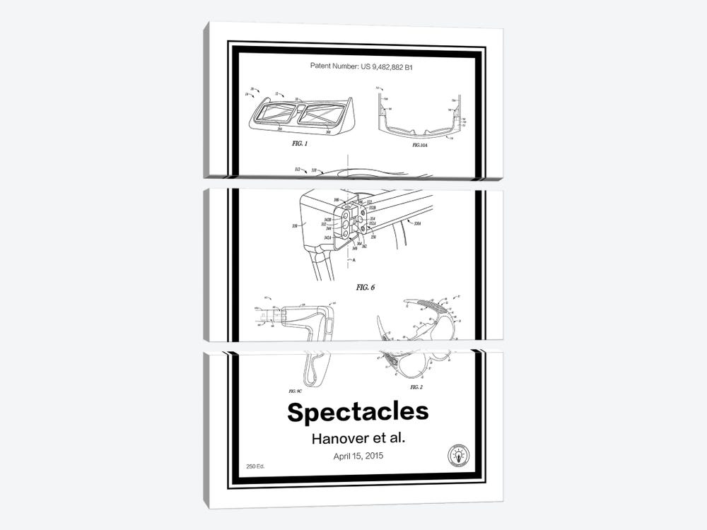 Snap Specatcles by Retro Patents 3-piece Canvas Art Print