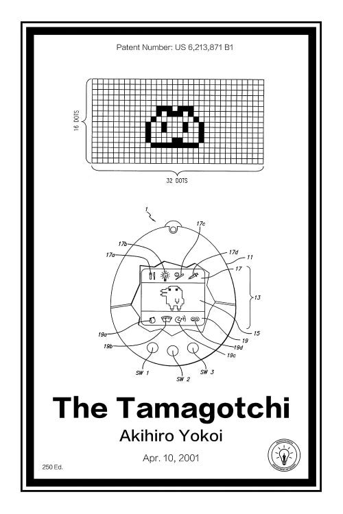Tamagotchi by Retro Patents wall art