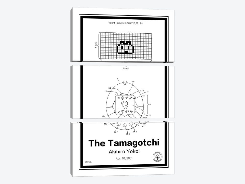 Tamagotchi by Retro Patents 3-piece Canvas Artwork
