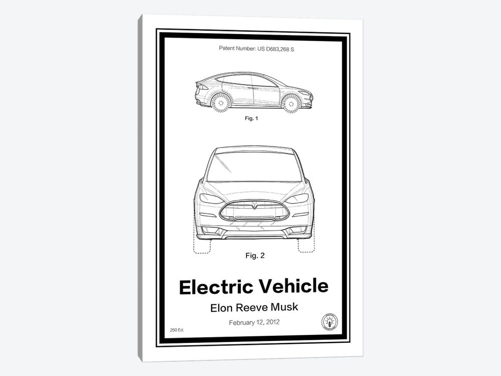 Tesla by Retro Patents 1-piece Canvas Art Print