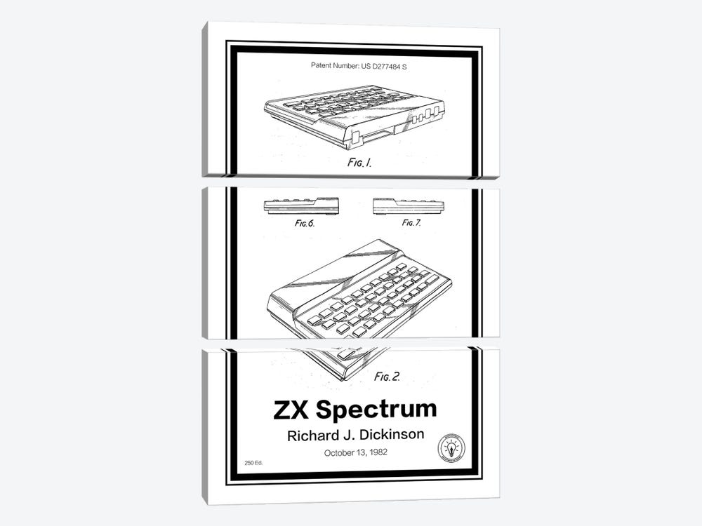 ZX Spectrum by Retro Patents 3-piece Canvas Art