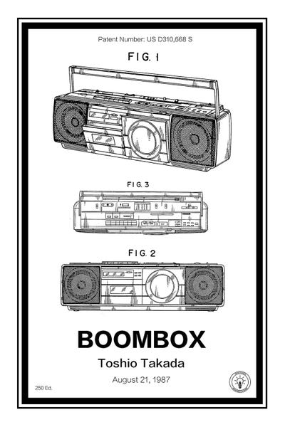 The Eighties: Boombox by Retro Patents