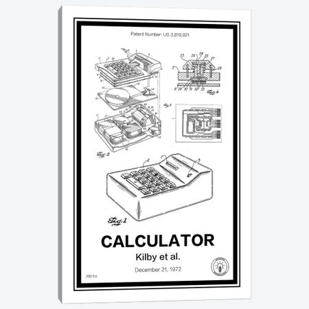 Calculator Canvas Print #RPA7} by Retro Patents Canvas Print