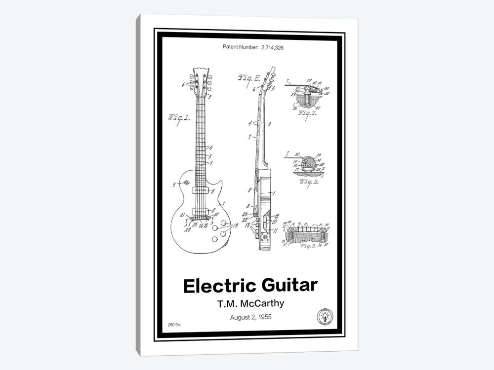 Electric Guitar by Retro Patents 1-piece Canvas Art