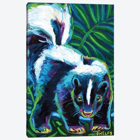 Skunk Canvas Print #RPH108} by Robert Phelps Canvas Art Print