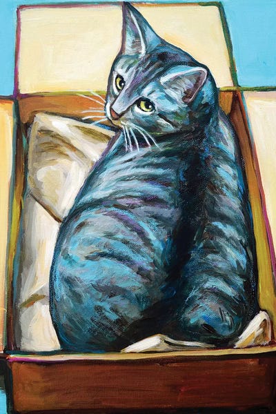 Slinky the Cat by Robert Phelps art print