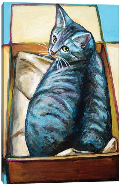 Slinky the Cat Canvas Art Print - Robert Phelps