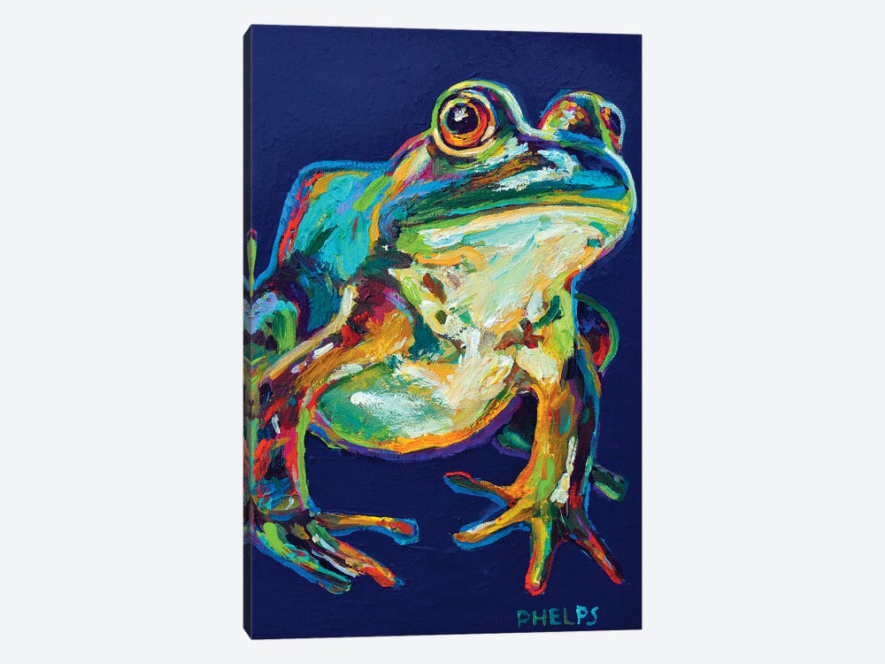 Bullfrog by Robert Phelps 1-piece Canvas Art