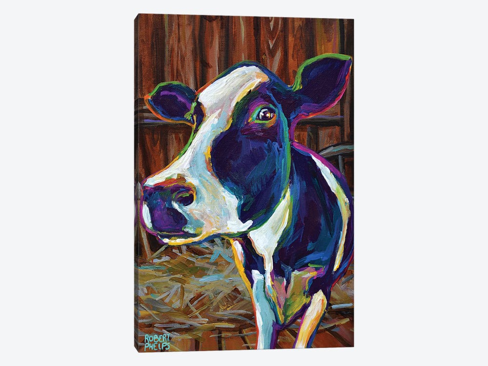 Buttercup In A Barn by Robert Phelps 1-piece Canvas Art
