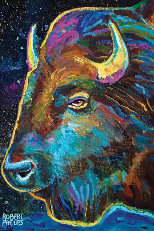 Galactic Buffalo by Robert Phelps wall art