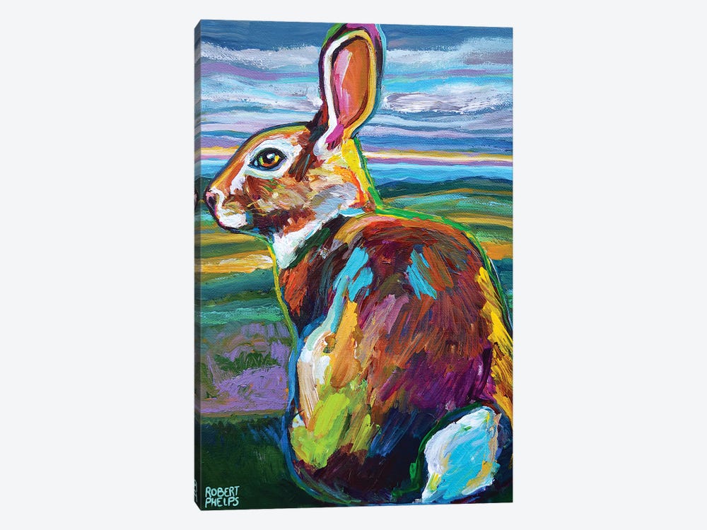 Mountain Rabbit At Dawn by Robert Phelps 1-piece Canvas Artwork