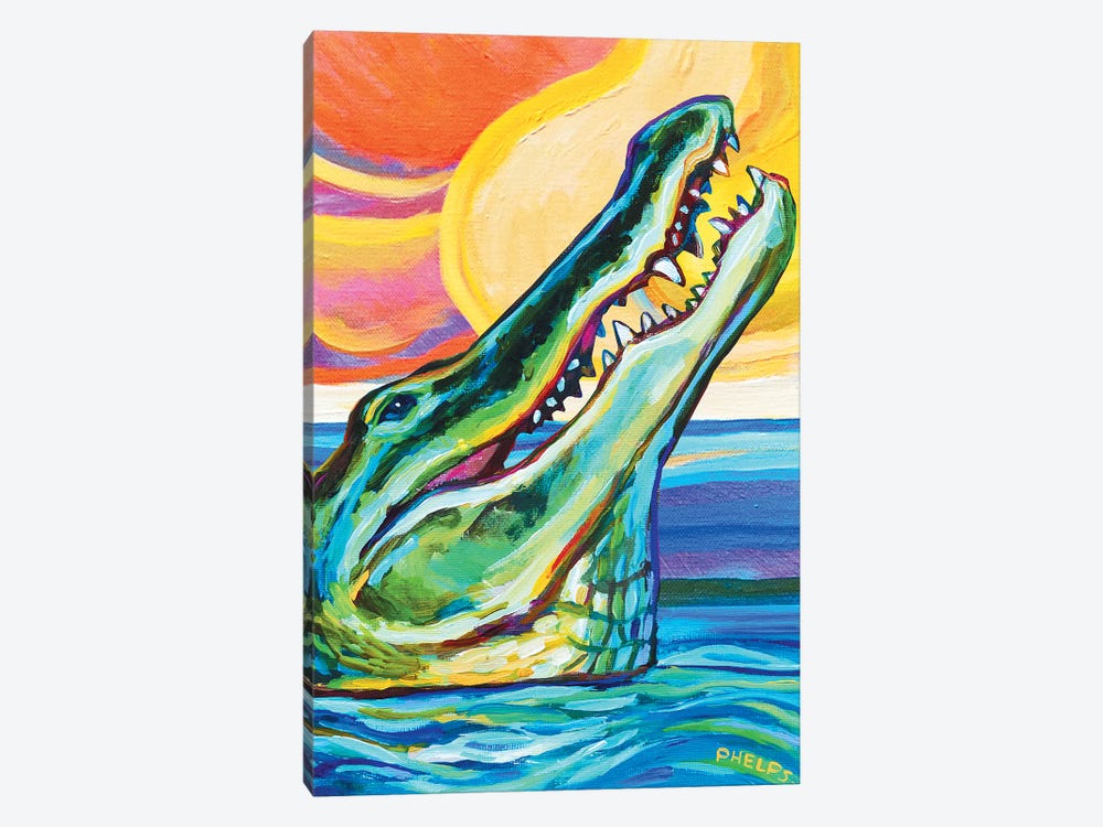 Alligator by Robert Phelps 1-piece Canvas Print