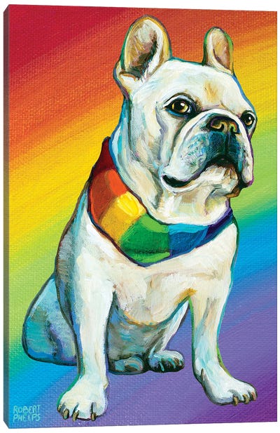 Bruley Canvas Art Print - French Bulldog Art
