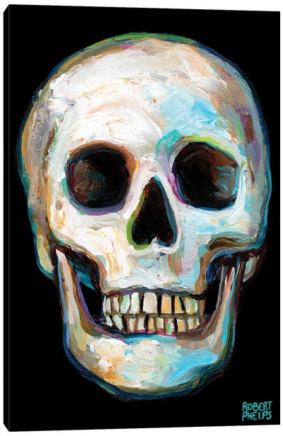 Skull Canvas Art Print - Robert Phelps