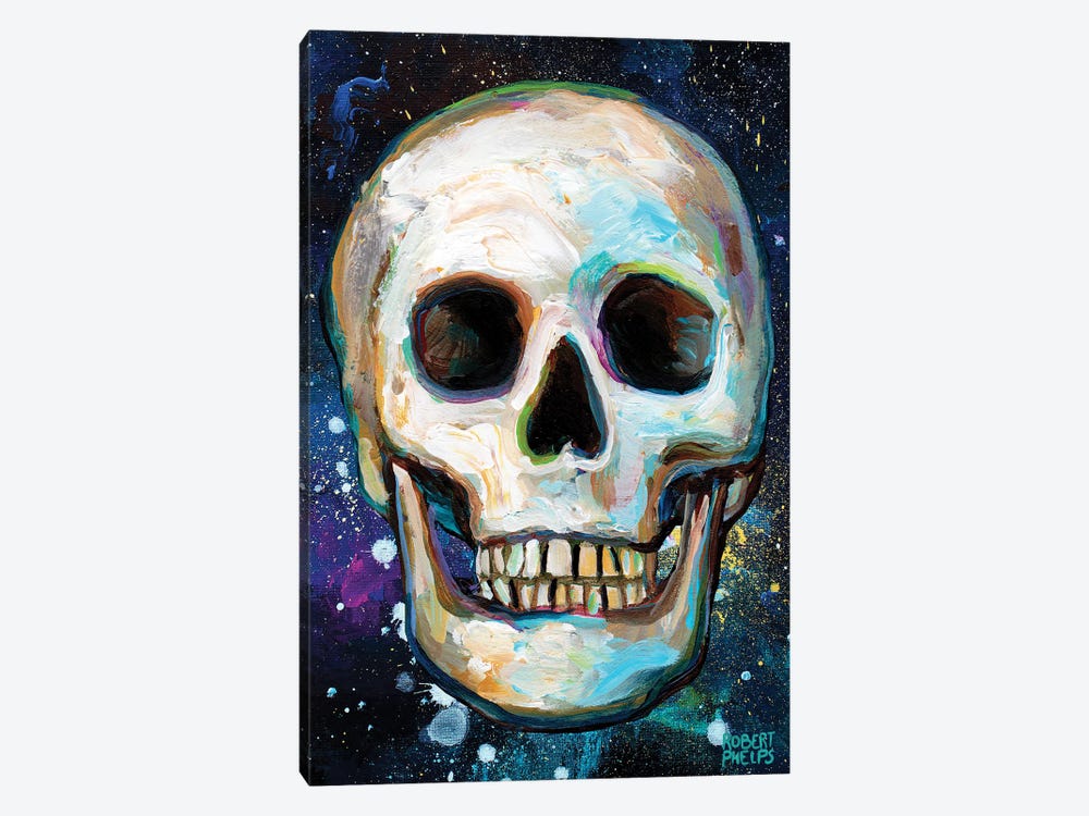Galactic Skull by Robert Phelps 1-piece Canvas Print