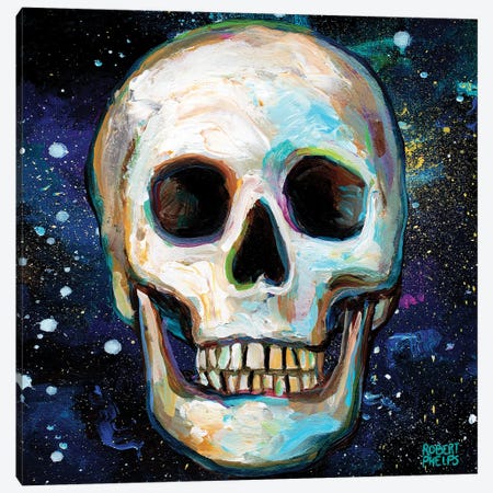 Galactic Skull II Canvas Print #RPH216} by Robert Phelps Canvas Wall Art