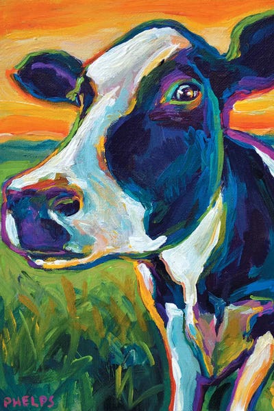 Homage To The Fauves: Cow by Robert Phelps