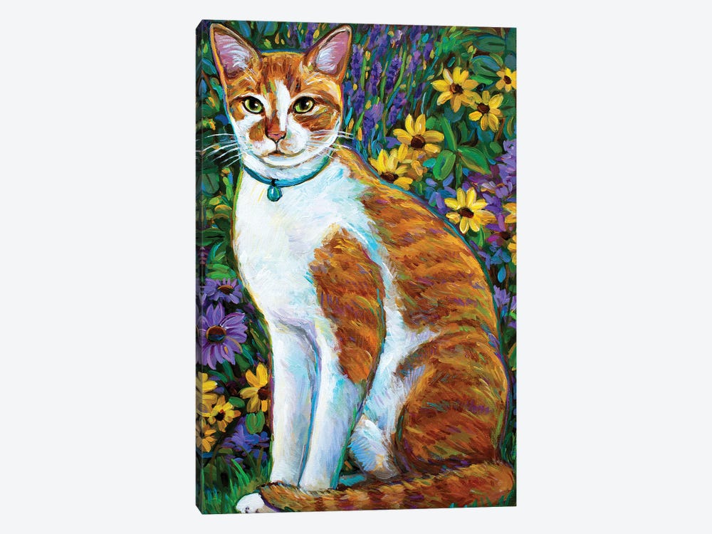 Buddy In The Garden by Robert Phelps 1-piece Canvas Print
