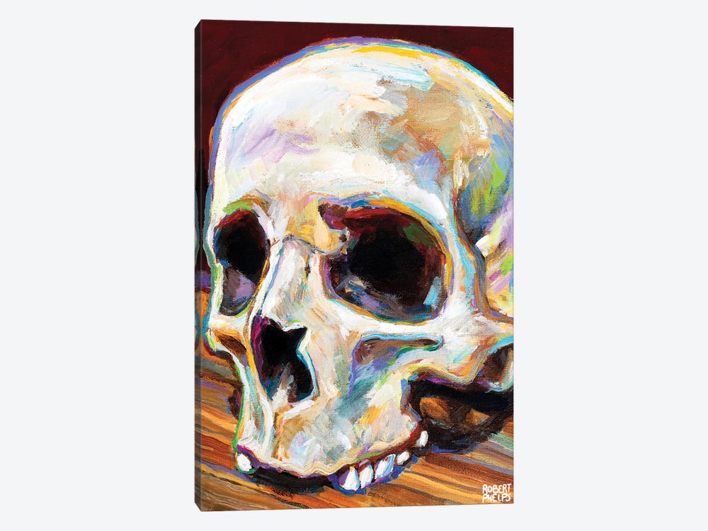 Classic Skull by Robert Phelps 1-piece Canvas Print