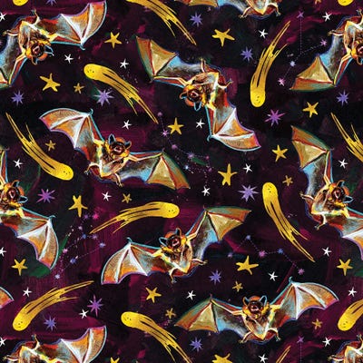 Vampire Bat Pattern I by Robert Phelps art print